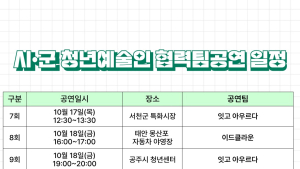 충남문화관광재단, 청년예술인 협업 공연 추진