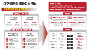 대구·경북 통합 ‘특별시’ 장밋빛 전망…“2045년엔 인구·일자리 GRDP 서울 추월”