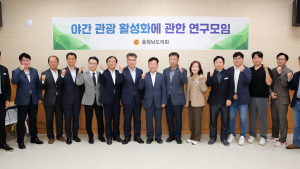 “충남 방문의 해 성공 위해 야간관광 활성화 필요”