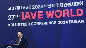 尹대통령, 세계자원봉사대회 참석…“인류·자유·번영 지키는 강력한 연대 필요”