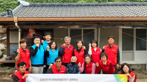 영양 입암면 지보협, 집중호우 피해 가구에 현대식 화장실 설치