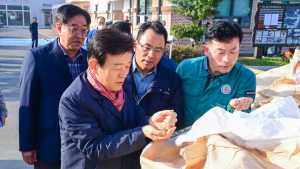 조규일 시장, 공공비축미곡 출하 현장 방문...공공비축미곡 4858톤 매입 