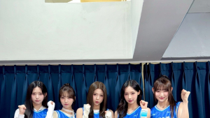 리센느, 첫 시투 이어 치어리딩까지…프로농구 한국가스공사 홈경기 빛냈다