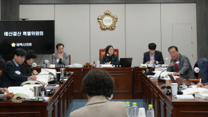 태백시의회 예산결산특별위원회 내년도 본 예산안 심사