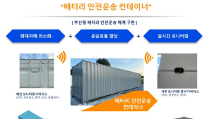 '배터리 안전운송'···부산시, 스마트 컨테이너 현장 적용 실증 완료
