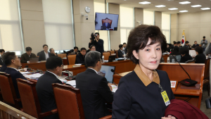 국회 행안위 출석한 박선영 ‘진화위원장’, 야당 요구에 퇴장 조치