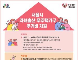 올해 출산한 서울 무주택가구, 주거비 720만원 지원 받는다