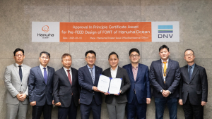한화오션, 해상풍력 하부 부유체 자체 모델 개발 성공…노르웨이 DNV 개념 승인 획득 