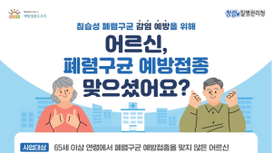 양주시, 만 65세 대상 '폐렴구균 무료 예방접종' 연중 실시