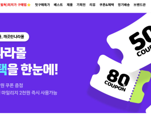 깨끗한나라몰 회원수 1년 만에 10만명↑…월매출 972% 급증