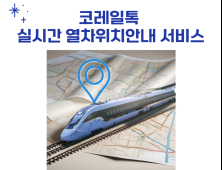 코레일톡 '열차위치 안내 서비스' 접속 530만건 돌파