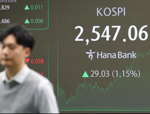 코스피, 1.15% 상승한 2547.06 [마감]
