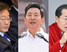 이재명 41% vs 오세훈·홍준표 41%