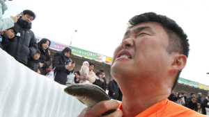 설 황금연휴 첫날 화천산천어축제 즐기는 사람들[쿠키포토] 