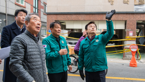 조규일 진주시장, 상평동 빌라 가스폭발 사고현장 점검...신속한 사고수습 지시 
