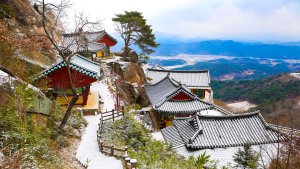 늦겨울 정취 담은 산청 정취암