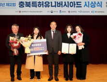 [포토] 김완기 특허청장, ‘충북 특허유니버시아드대회' 수상자 시상