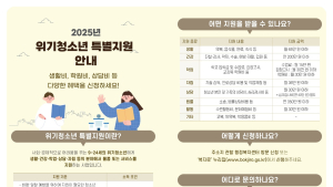 남양주시, ‘위기청소년 특별지원’ 대상자 모집