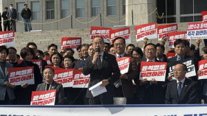 “尹 조기파면 촉구” 박홍배·김문수·전진숙 삭발