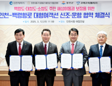 인천시, 백령도 항로 대형여객선 도입 고려고속훼리(주)와 공동협약 체결