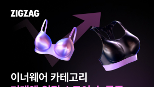 지그재그, 이너웨어 거래액 매년 급증…“전년比 56%↑”