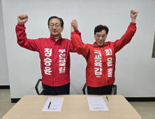 부산 교육감 재선거, 중도보수 정승윤- 최윤홍 후보 단일화 전격 합의