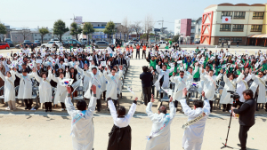 사천초 총동창회, 제22회 기미년 독립만세운동 재현행사 개최