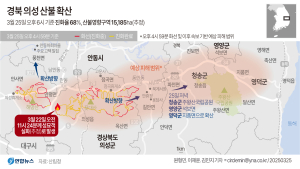 의성 산불, 안동 등 4개 시·군 확산…사망자 15명으로 늘어