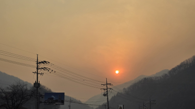 경북 산불 강원남부 태백까지 영향…연기와 타는 냄새로 가득