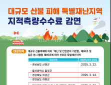 경북도, 산불 피해지역 ‘지적측량수수료’ 감면