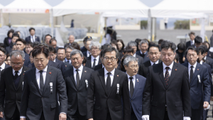 김동연 지사 “제주의 아픈 역사와 작별하지 않겠다”...제주 4·3 희생자 추념식 참석