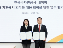 수자원공사-네이버 '초격차 물관리 기술로 산업계 기후위기 대응' 협력