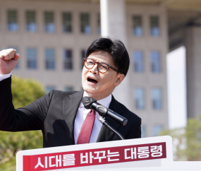 한동훈 “서태지처럼 시대 바꾸는 대통령 될 것” [쿠키포토]