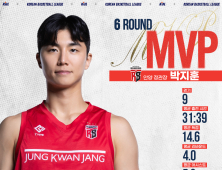 ‘정관장 기적’ 이끈 박지훈, 6라운드 MVP 선정