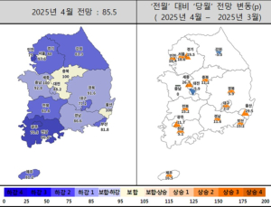 전국 4월 주택사업전망지수 상승세…서울‧수도권 대폭 상승