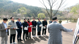전주시의회 복지환경위원회, 전주 지방정원 조성 현장 점검