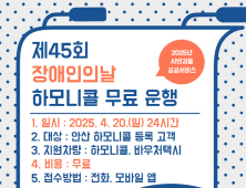 안산도시공사, 하모니콜·바우처택시 20일 하루 무료 운행