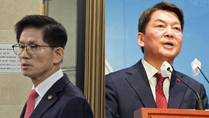 국힘 토론회 뒤흔든 安·金…‘탄핵·AI’ 정면충돌
