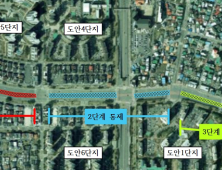 대전시, 도안대로 트램공사 시작… 버스정류장 일부 변경