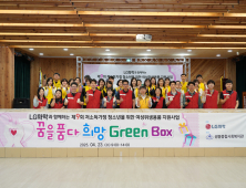 LG화학 여수공장, 취약계층 여성청소년 500명에게 친환경 위생용품 지원