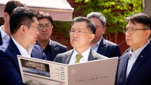 정경구 HDC현산 대표, 용산 전면1구역 재개발 현장 방문