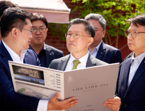 정경구 HDC현산 대표, 용산 전면1구역 재개발 현장 방문