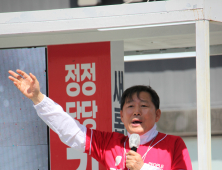태백서 집중 유세 펼치는 이철규 강원도당위원장