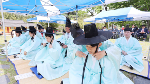 삼척 국보 죽서루에서 열린 전통 성인식…