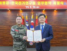 KERI-해병대, 국방 과학기술 연구개발 협력 강화…미래 무기체계 공동 기획