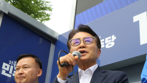 민주 국방안보 유세단, 강원 접경벨트 유세…李 지지 호소