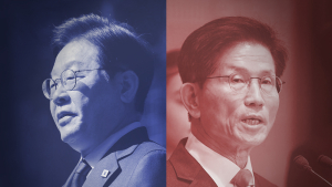 李 “내란심판 우선” vs 金 “거짓말·부정부패 뿌리 뽑아야” [21대 대선]
