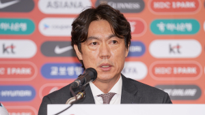 홍명보 “전진우 발탁·유럽파 제외? 준비된 선수에게 기회 줘야”
