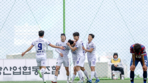 진주시민축구단, K4리그 12라운드 기장군민축구단에 3-1 승리