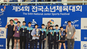 의령교육지원청, 제54회 전국소년체육대회 금3 개, 동1 개 쾌거